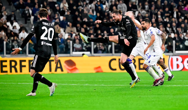 Serie A - rabio anotó dos veces el primer gol de sulé con el Juventus 4 - 2 Samp
