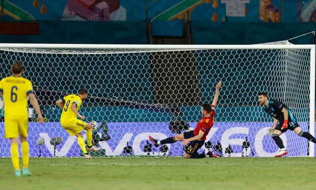 Copa de Europa - Morata oportunidad perdida en la puerta de hierro cero España Ping Suecia