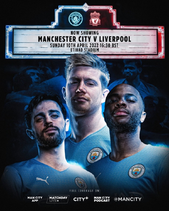 Manchester City Liverpool poster: Manchester City 3 star Exit Liverpool 1 - 4 Star