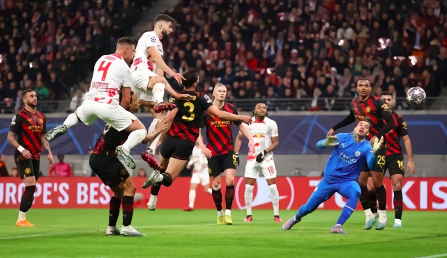 Liga de Campeones - mahrez gervadiol rompe el empate 1 - 1 del Manchester City con el Leipzig
