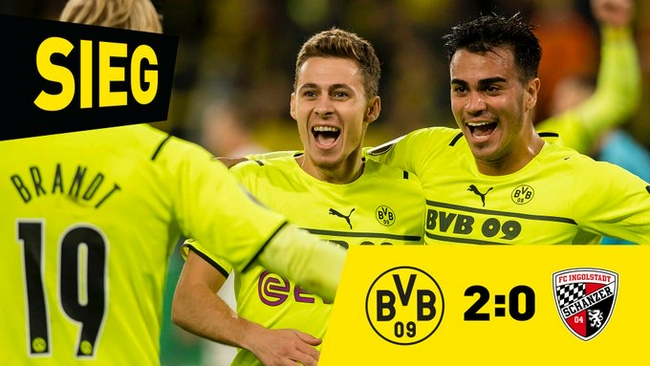 Copa de Alemania - El joven Azhar may anotó 2 - 0 en casa de Dortmund
