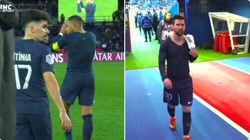 Messi fue abucheado por los fanáticos locales de París. el dueño de may se fue directamente sin agradecer el partido.