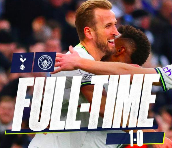 Premier League - Kane rompe el gol y coronan al goleador de la historia del Manchester City Wang Tottenham 1 - 0
