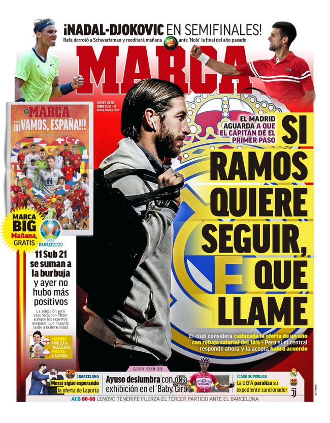 Ramos renueva su contrato.Alto Madrid: una llamada telefónica para renovar el contrato