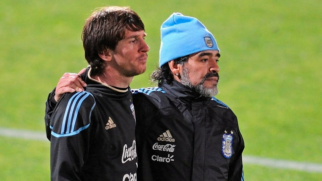 Maradona había tratado de hacer feliz a Messi para que pudiera hacerlo.