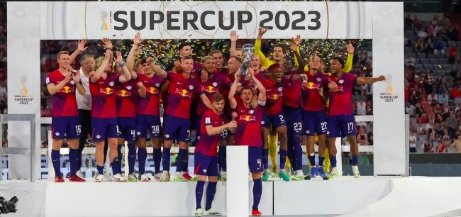 Supercopa de Alemania - debut de Kane olmo con sombrero Bayern 0 - 3 Leipzig