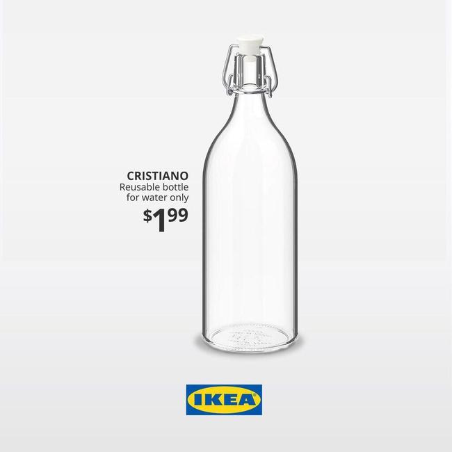 ¡Ronaldo embotella!Las promociones de IKEA son directas e inequívocas